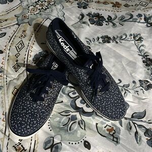 Keds Women's Navy and White Sneakers; 7.5